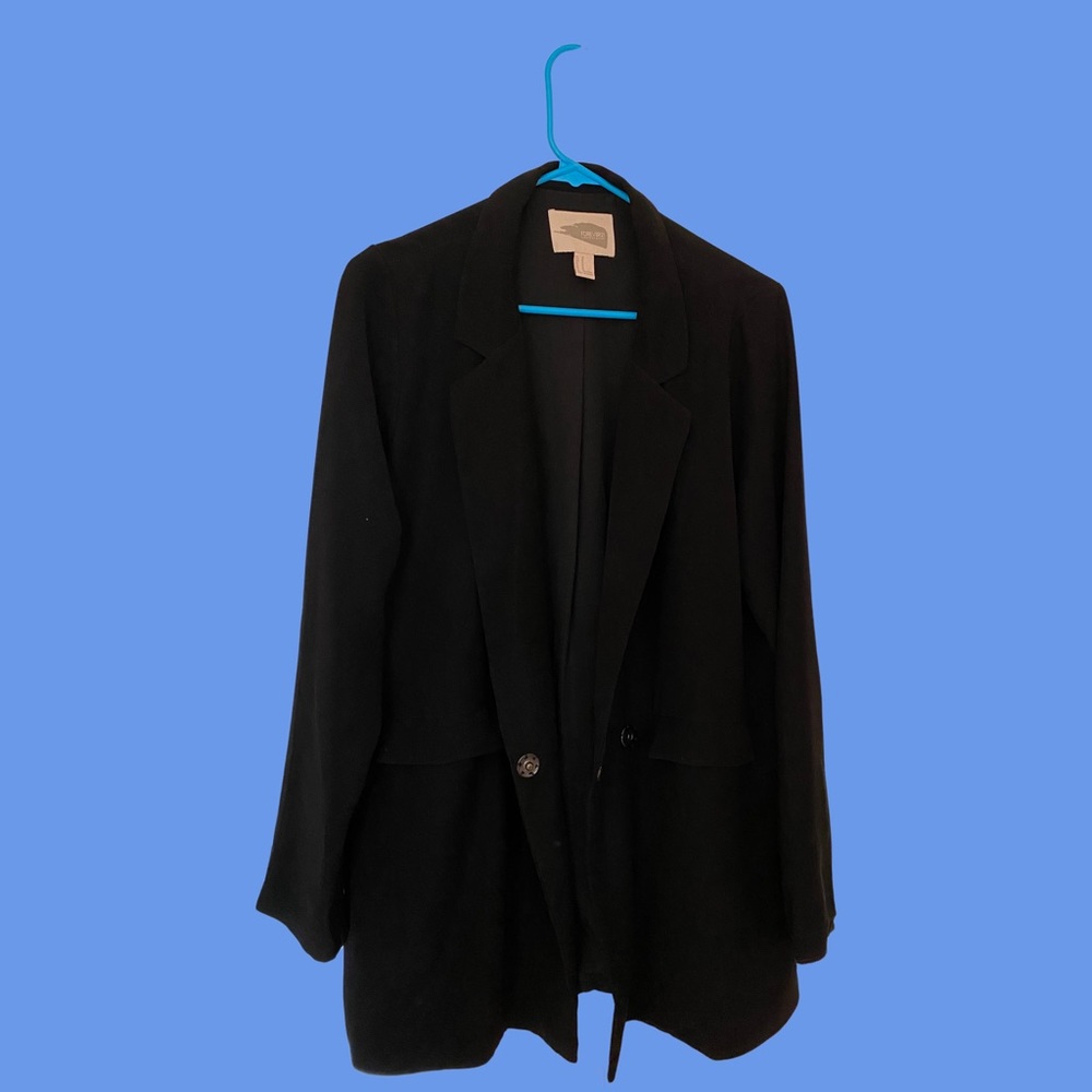 Long Line Black Blazer